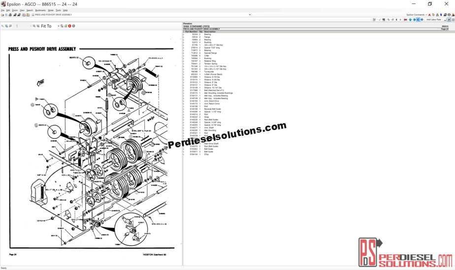 hesston 530 parts diagram