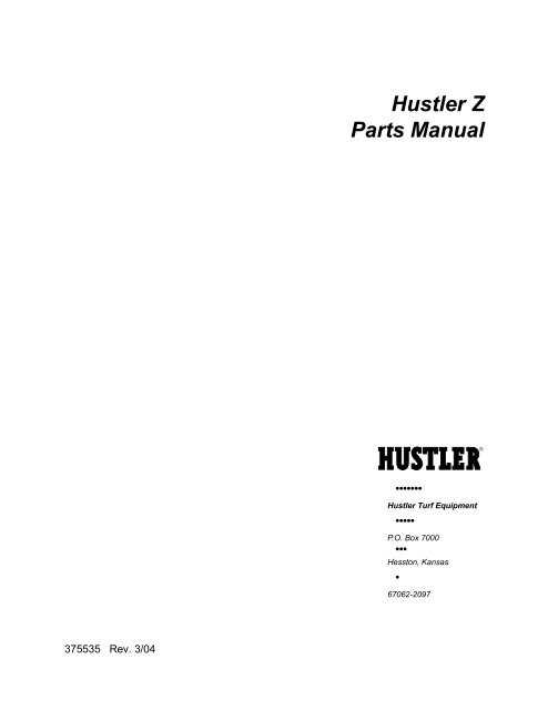 hustler parts diagram