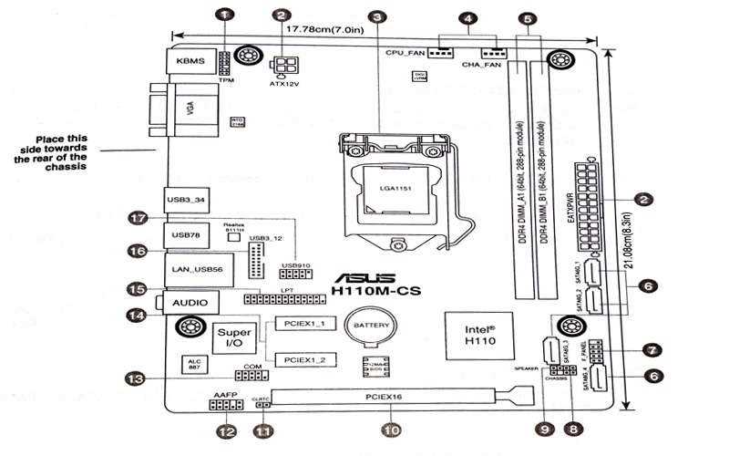 motherboard parts diagram