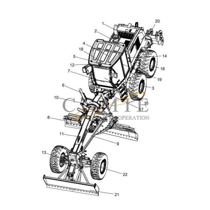 motor grader parts diagram