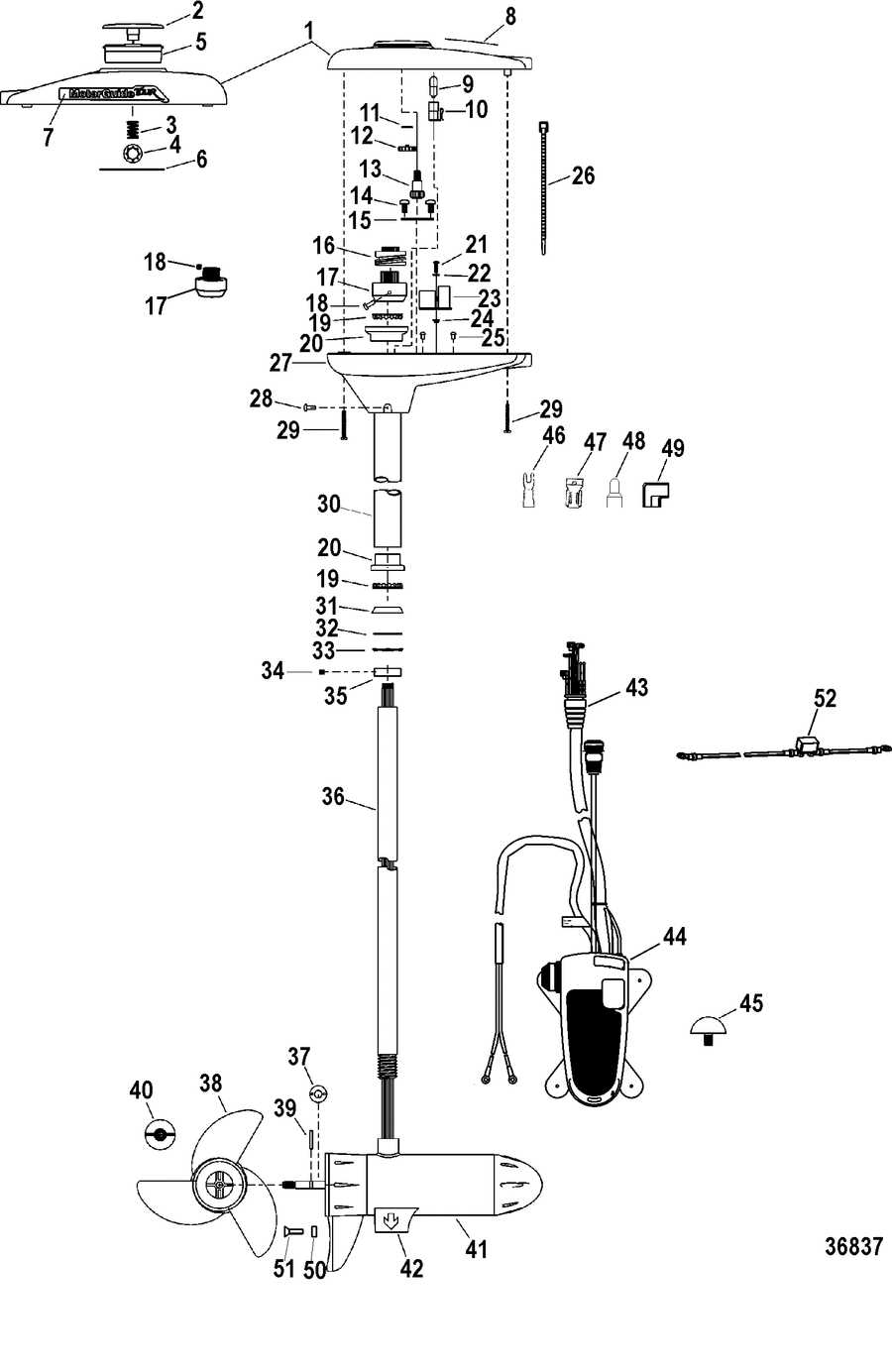 motorguide x5 parts diagram