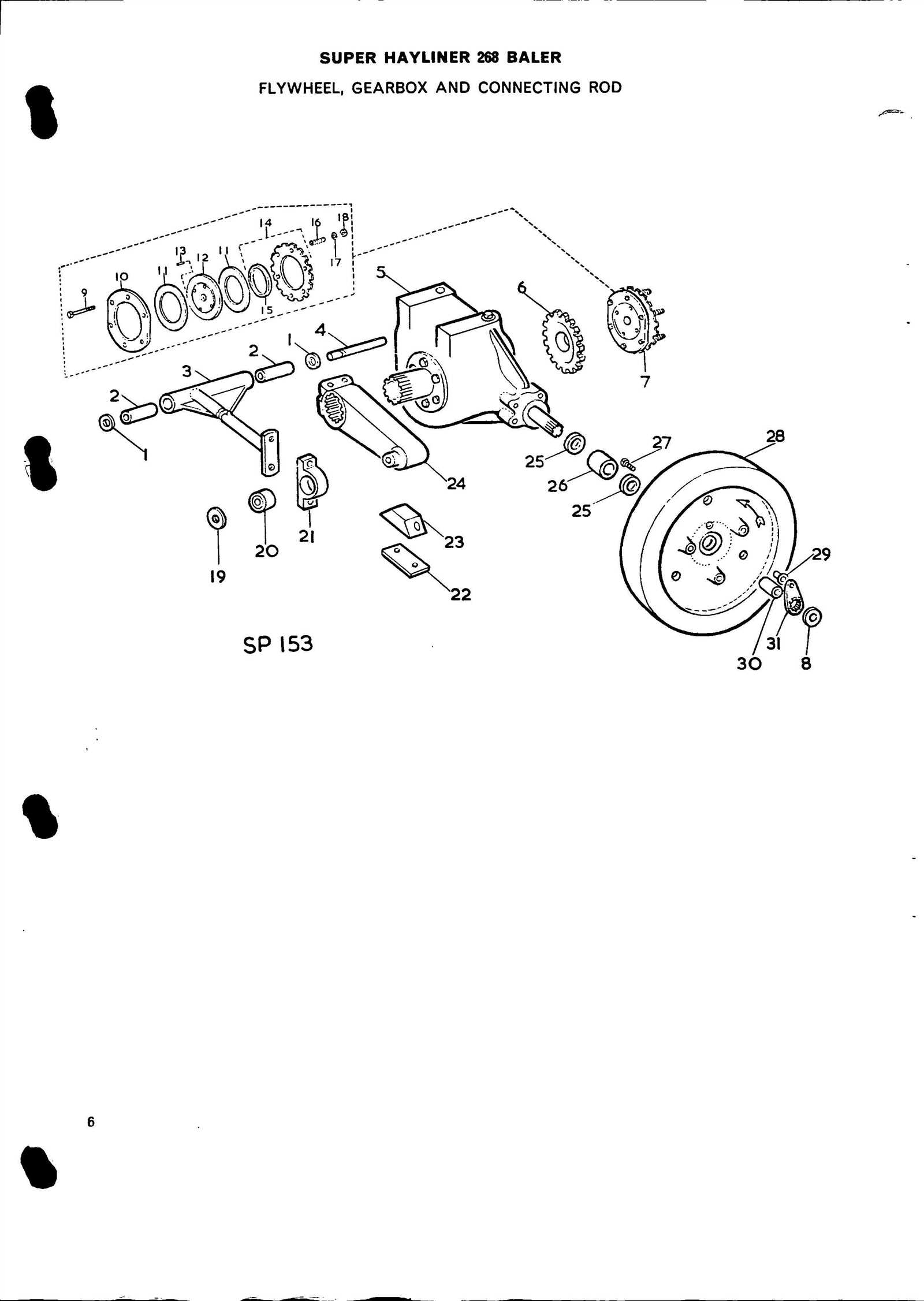 new holland 268 baler parts diagram