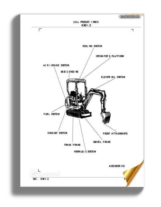 kubota excavator parts diagram