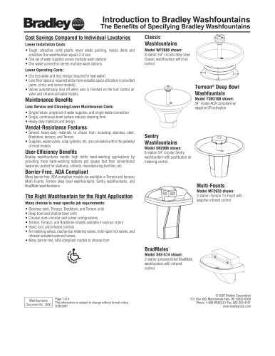 bradley semi circular wash fountain parts diagram