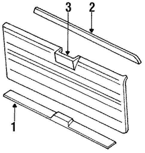 ford ranger tailgate parts diagram