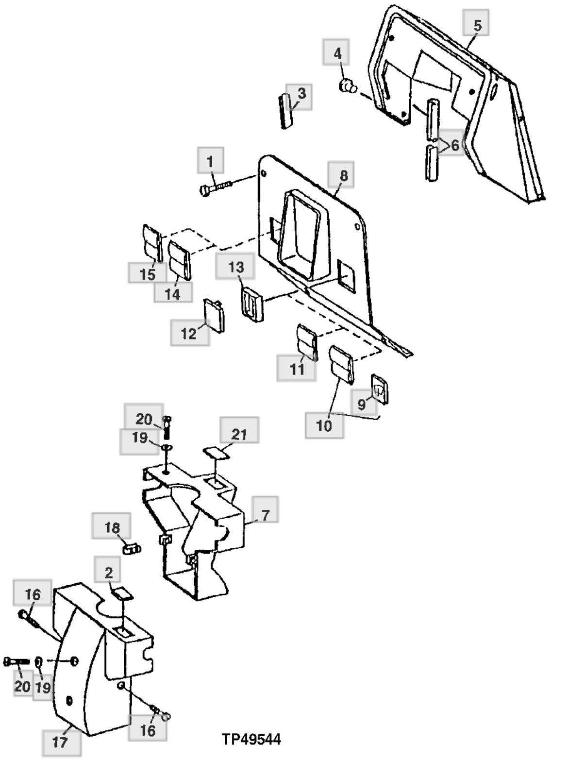 john deere 310e parts diagram