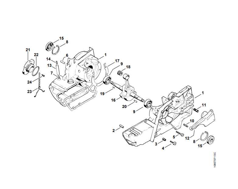 ms170 stihl chainsaw parts diagram