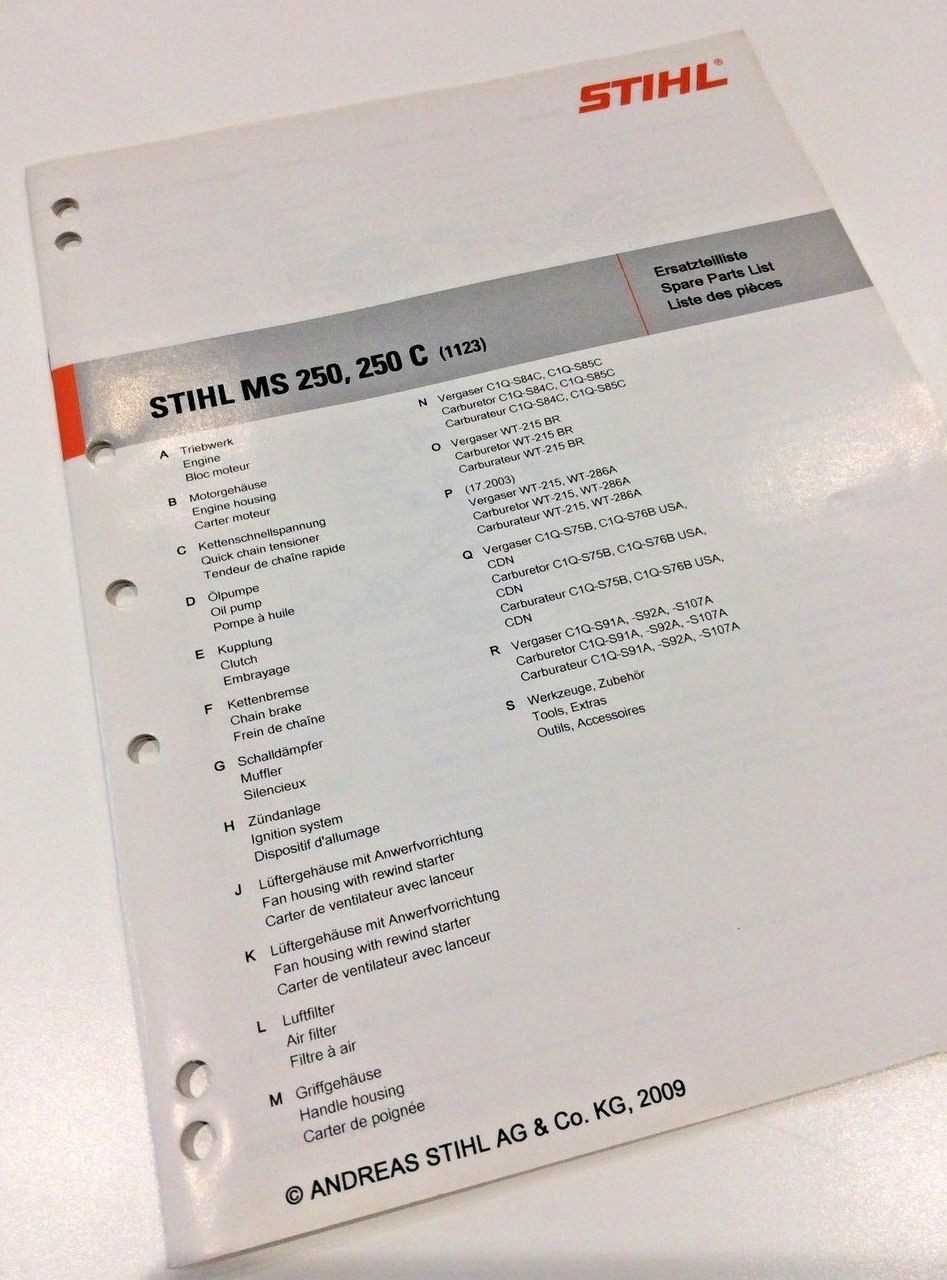 ms250c parts diagram