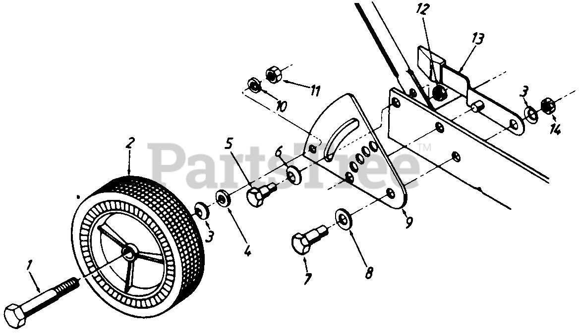 mtd edger parts diagram