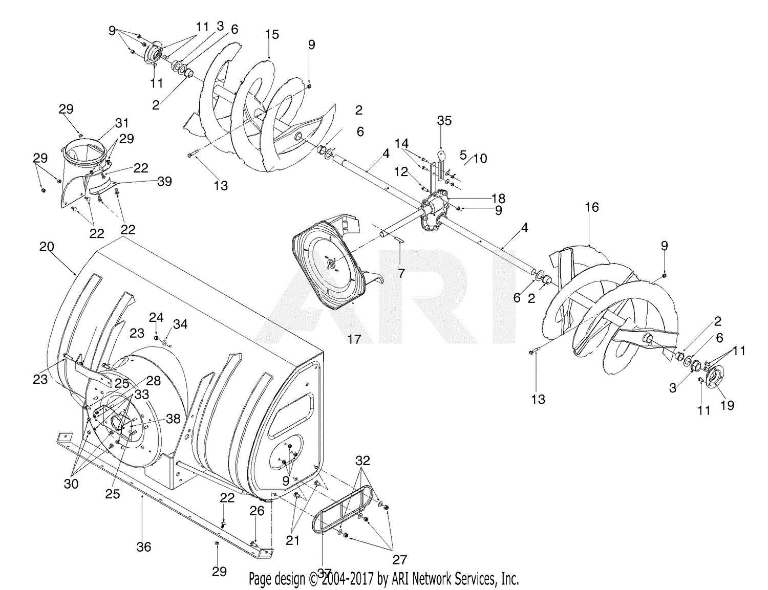 mtd snowblower parts diagrams