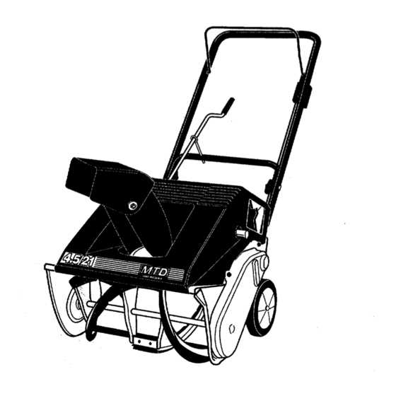 mtd snowblower parts diagrams