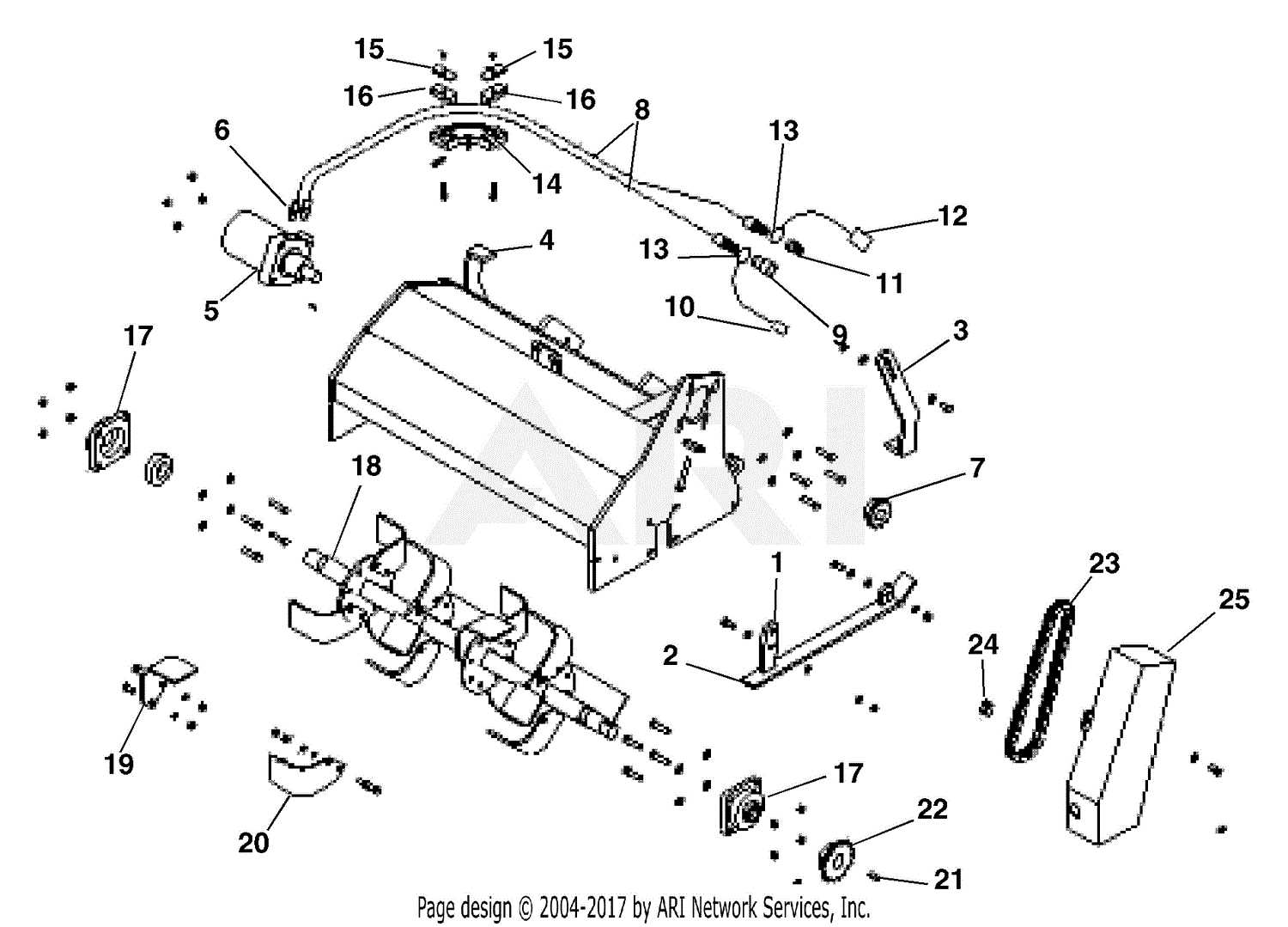 hoffco lil hoe tiller parts diagram