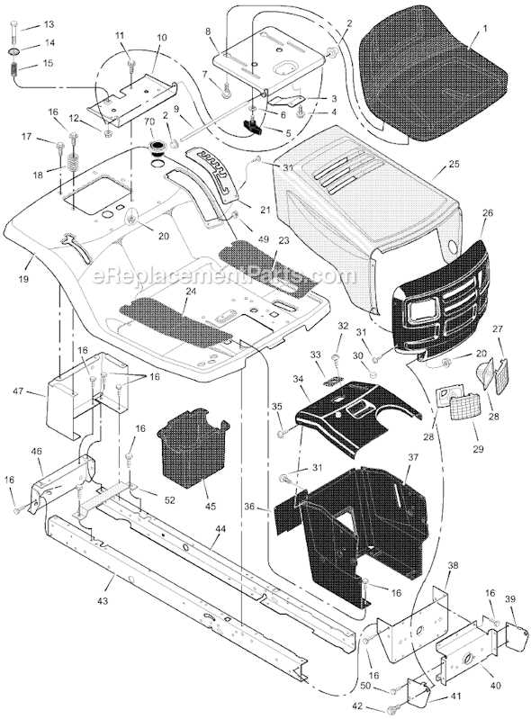 murray riding mower parts diagram