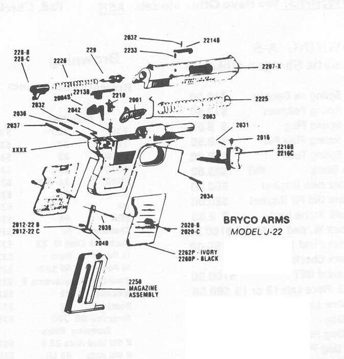 jennings j 22 parts diagram