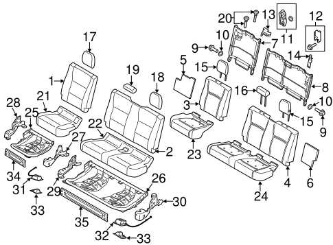 ford seat parts diagram