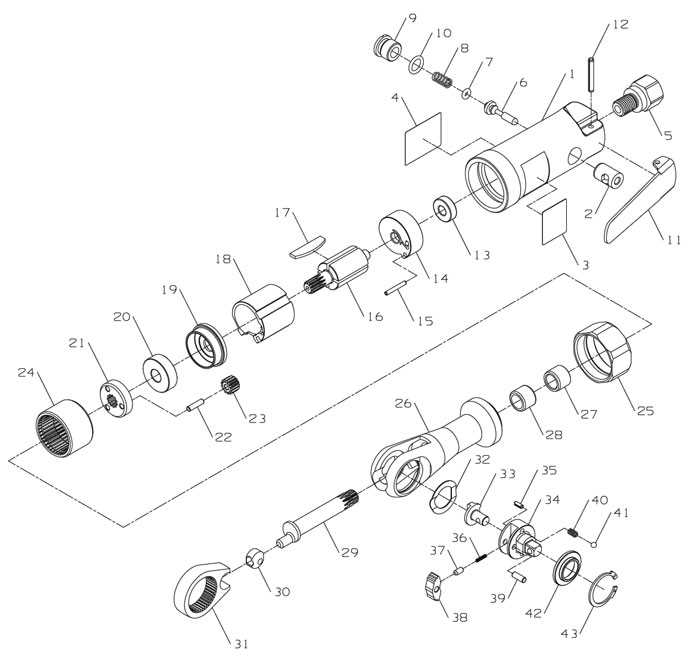 ingersoll rand air hammer parts diagram