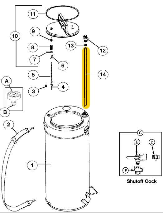 gas cylinder parts diagram