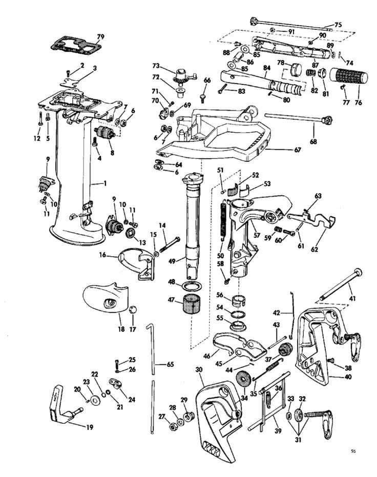 outboard boat motor parts diagram