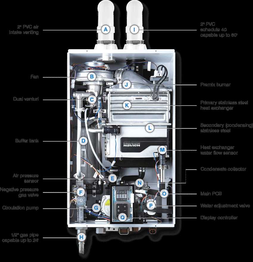 navien tankless water heater parts diagram