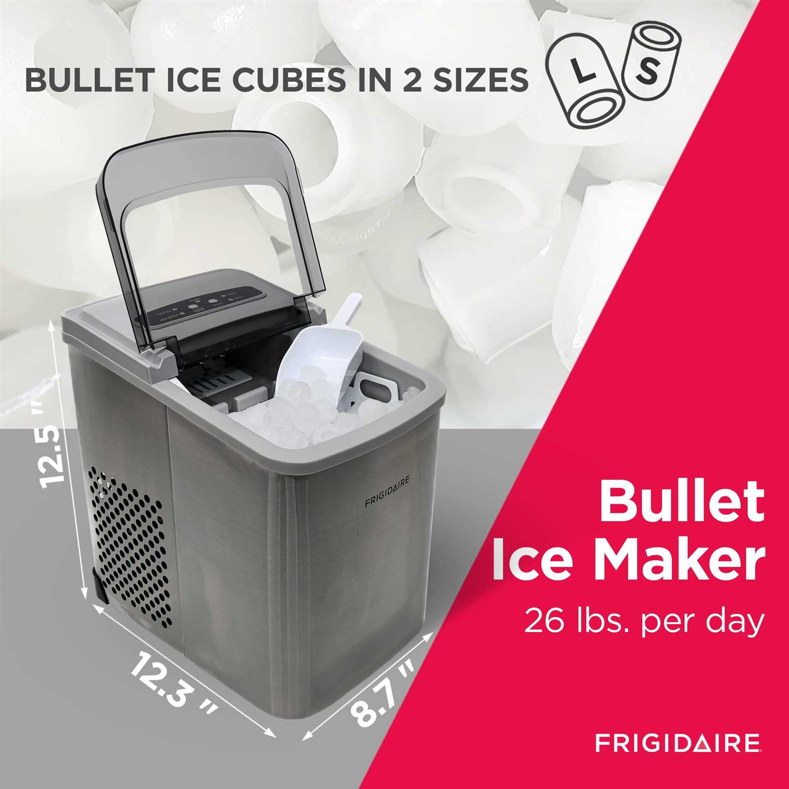 frigidaire countertop ice maker parts diagram