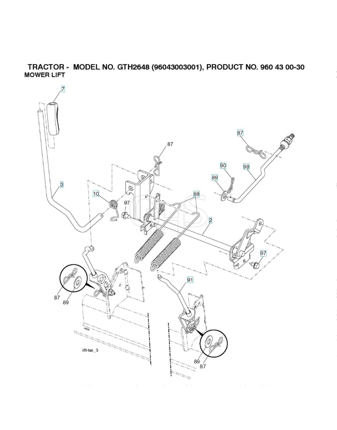 husqvarna lawn tractor parts diagram