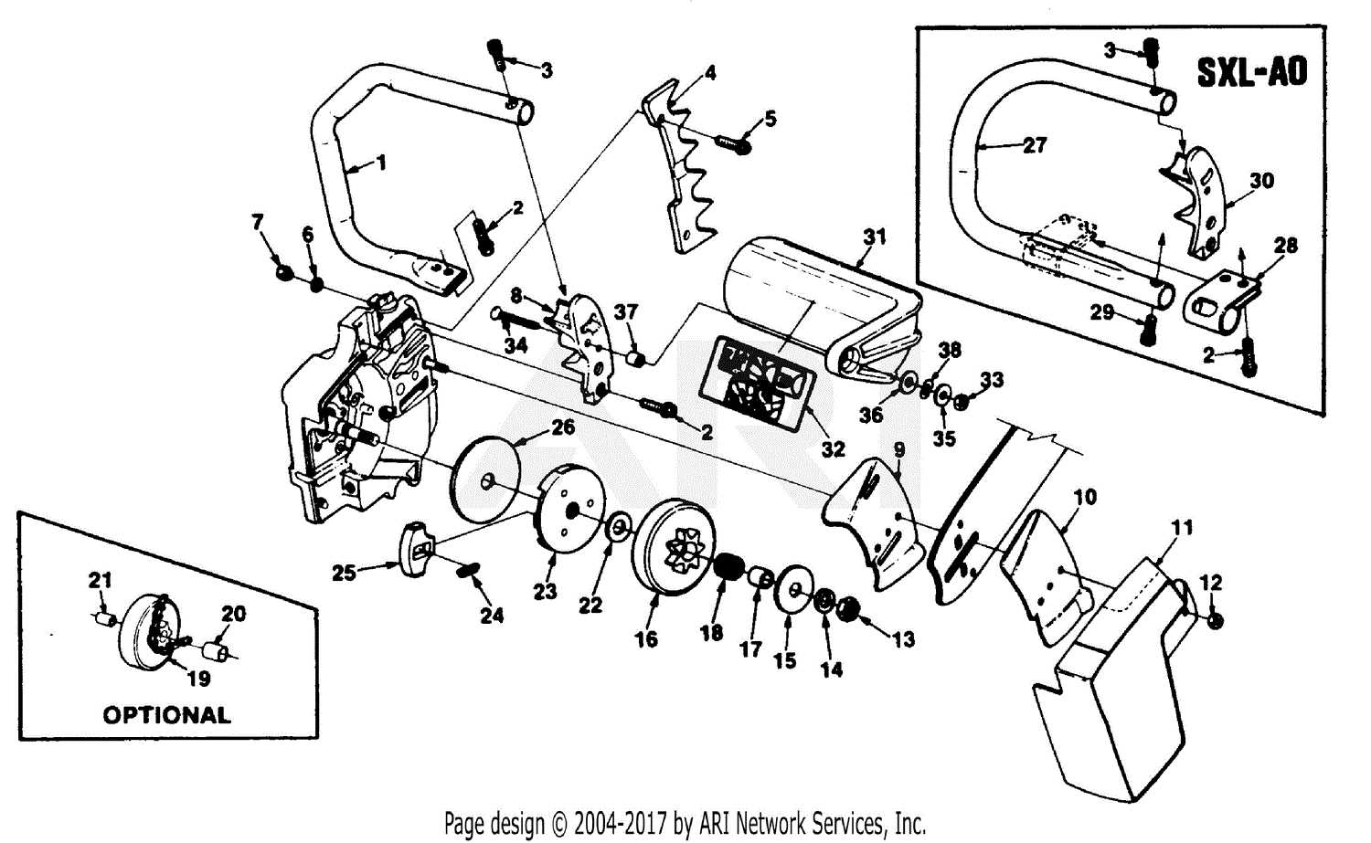 homelite super xl parts diagram