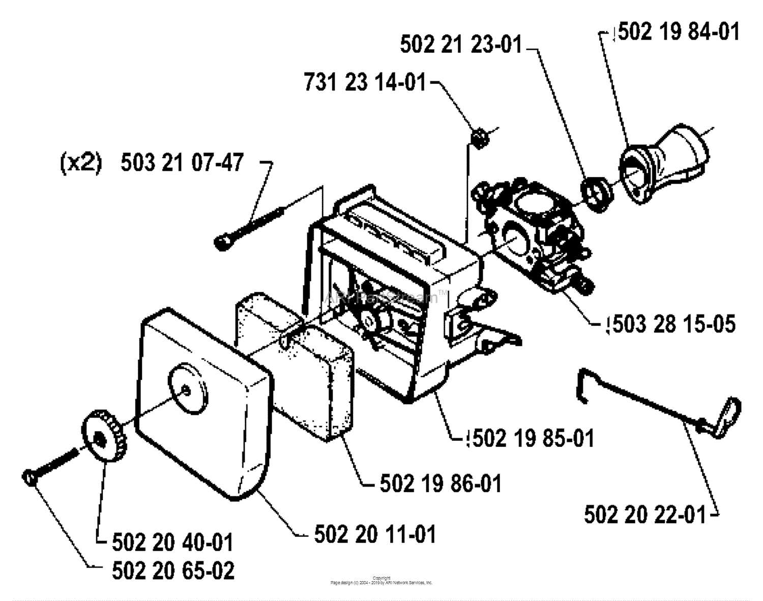 husqvarna 235r parts diagram