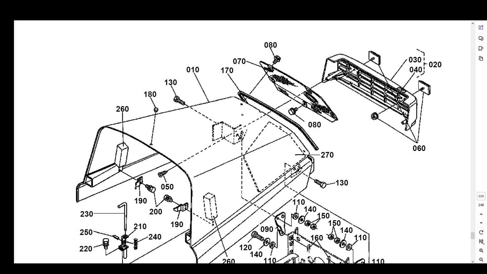 kubota f2560 parts diagram