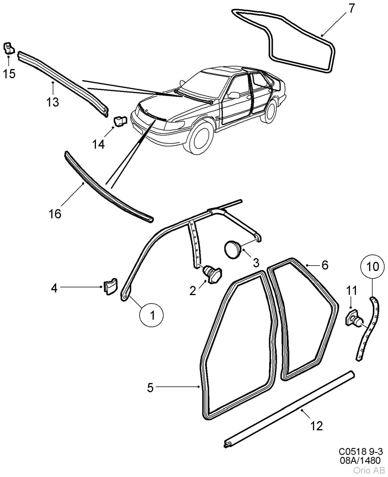 front door parts diagram