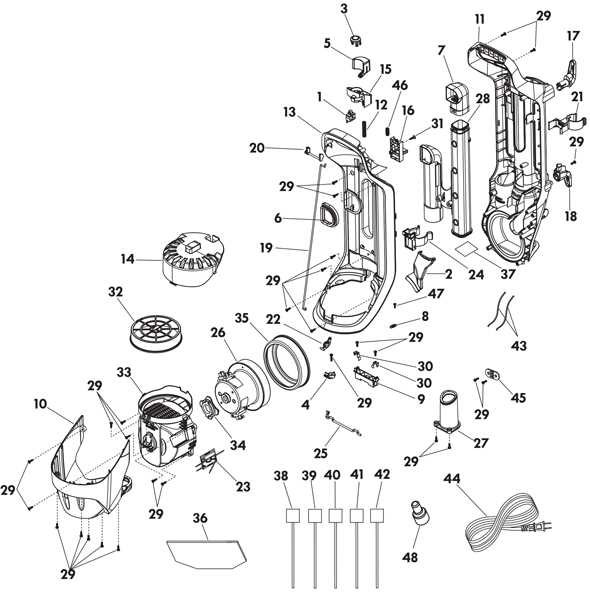 kenmore intuition vacuum parts diagram