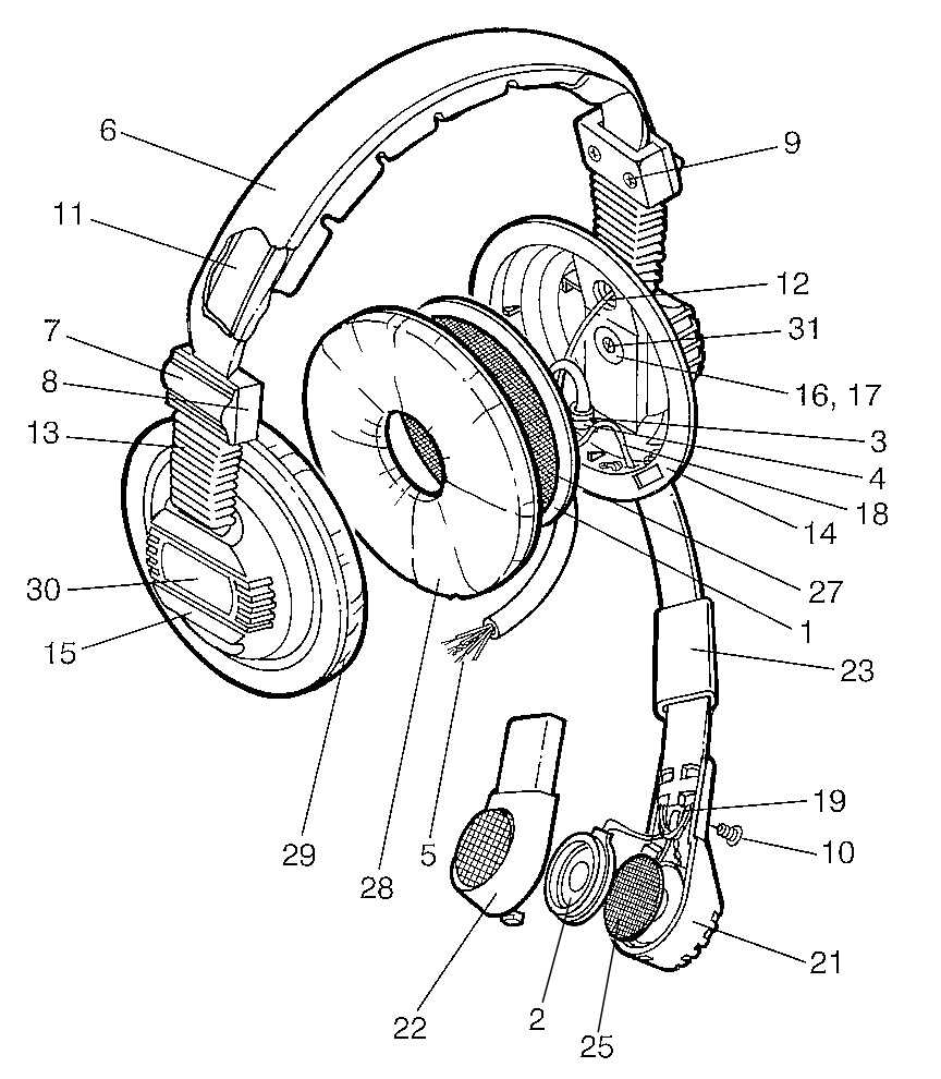 headset parts diagram