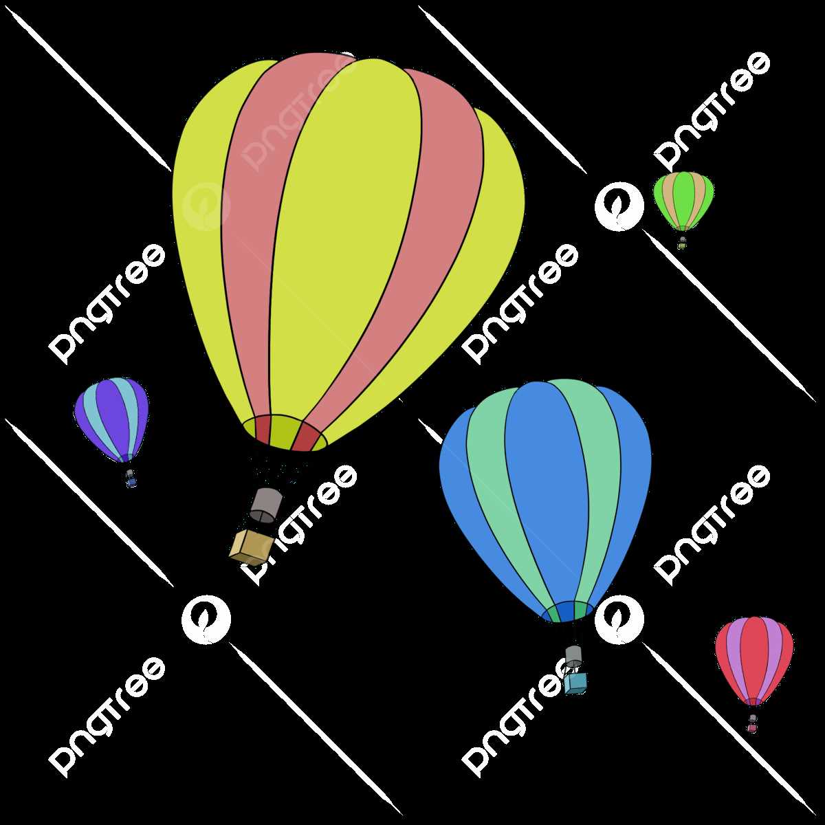 parts of a hot air balloon diagram