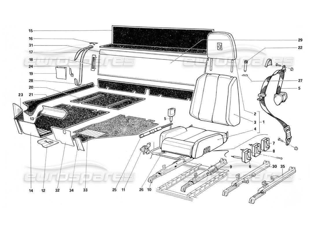 ford seat parts diagram