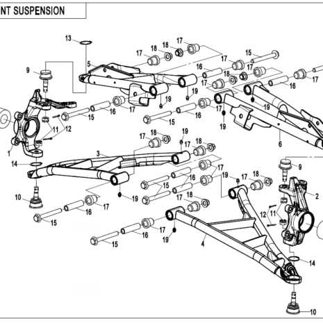 diagram of front suspension parts