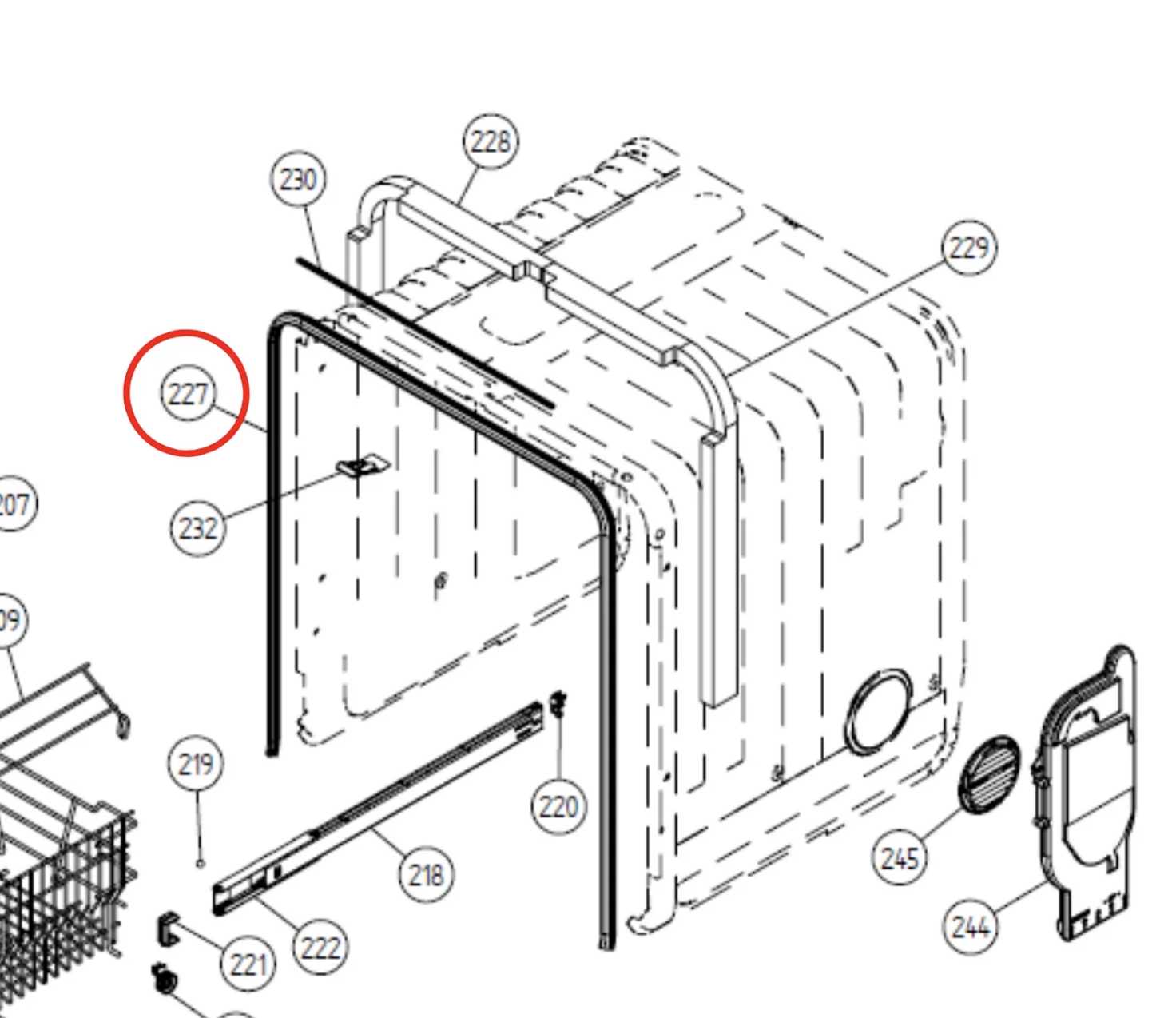 asko dishwasher parts diagram