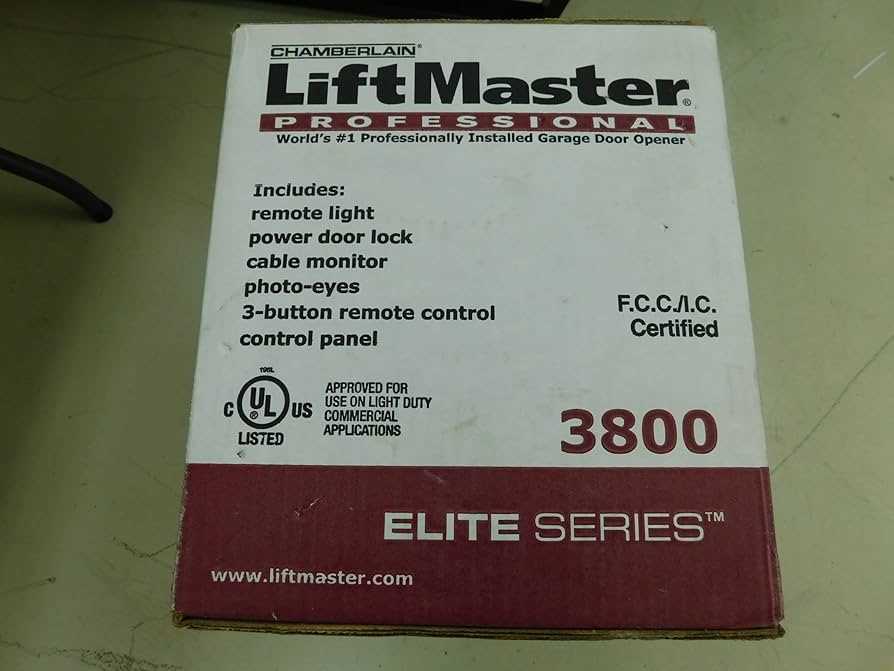 liftmaster 3800 parts diagram