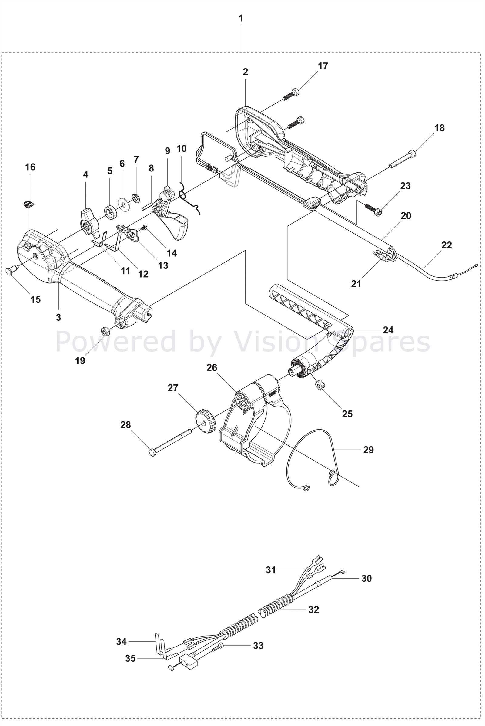 husqvarna 125b blower parts diagram