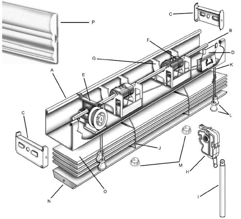 levolor cellular shades parts diagram