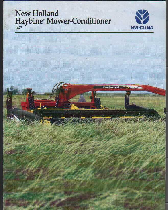 new holland 1475 haybine parts diagram