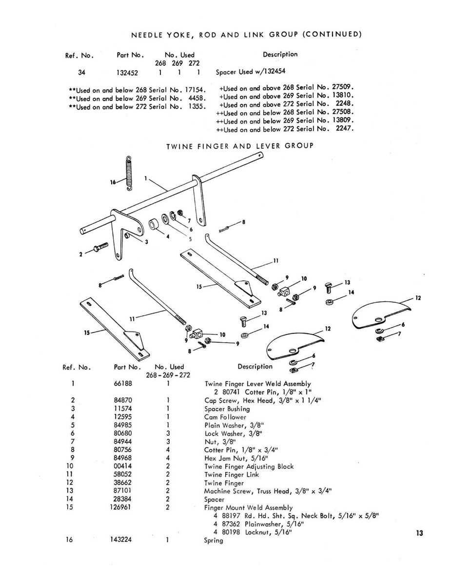 new holland 268 baler parts diagram
