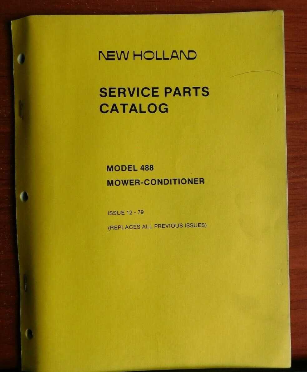 new holland 488 parts diagram