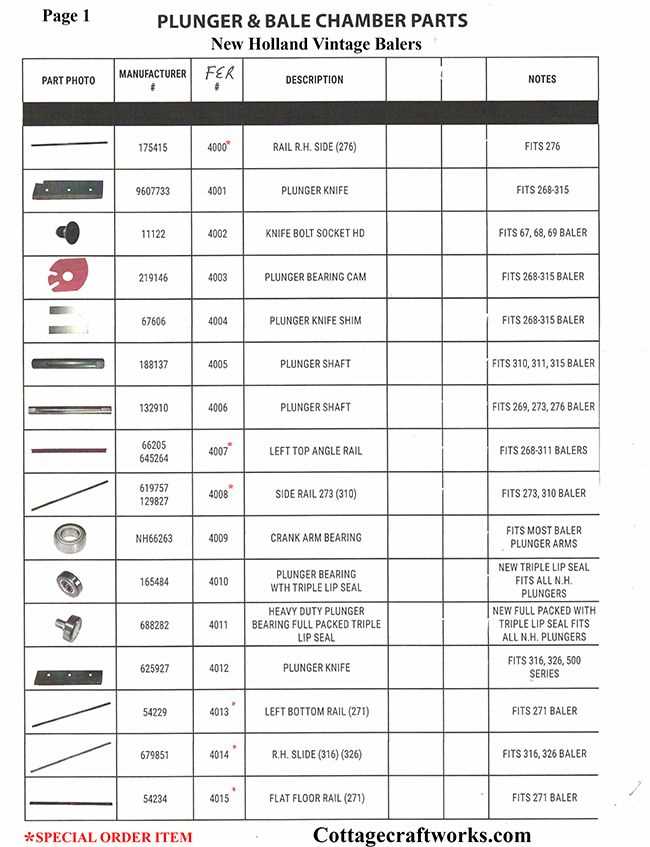 new holland 570 baler parts diagram