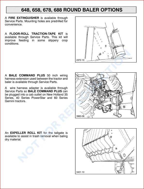 new holland 648 round baler parts diagram