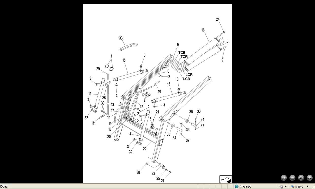 new holland 7308 loader parts diagram