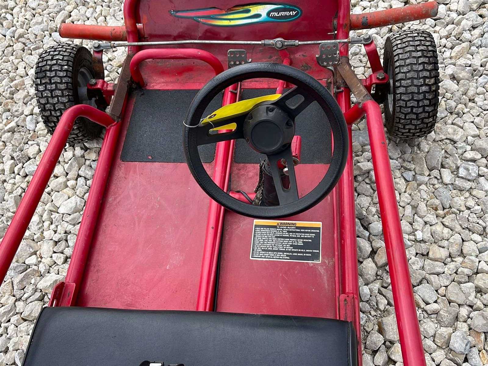 murray go kart parts diagram