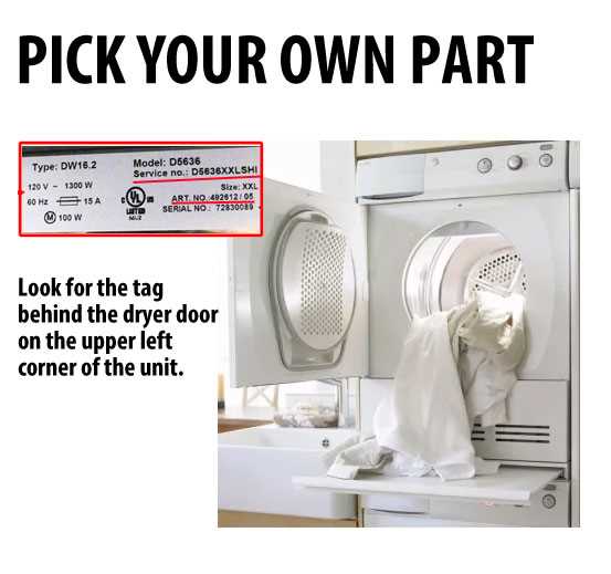 dryer diagram of parts