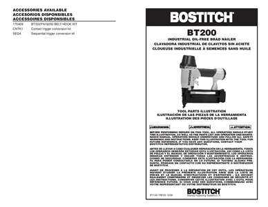 bostitch brad nailer parts diagram