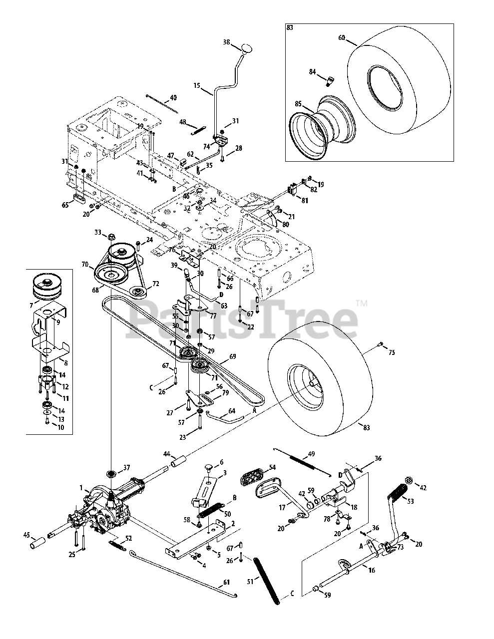 craftsman t1200 parts diagram