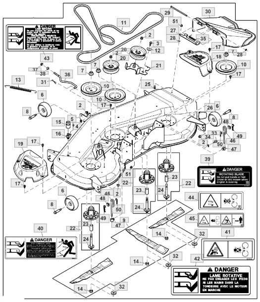 john deere e180 54 inch deck parts diagram