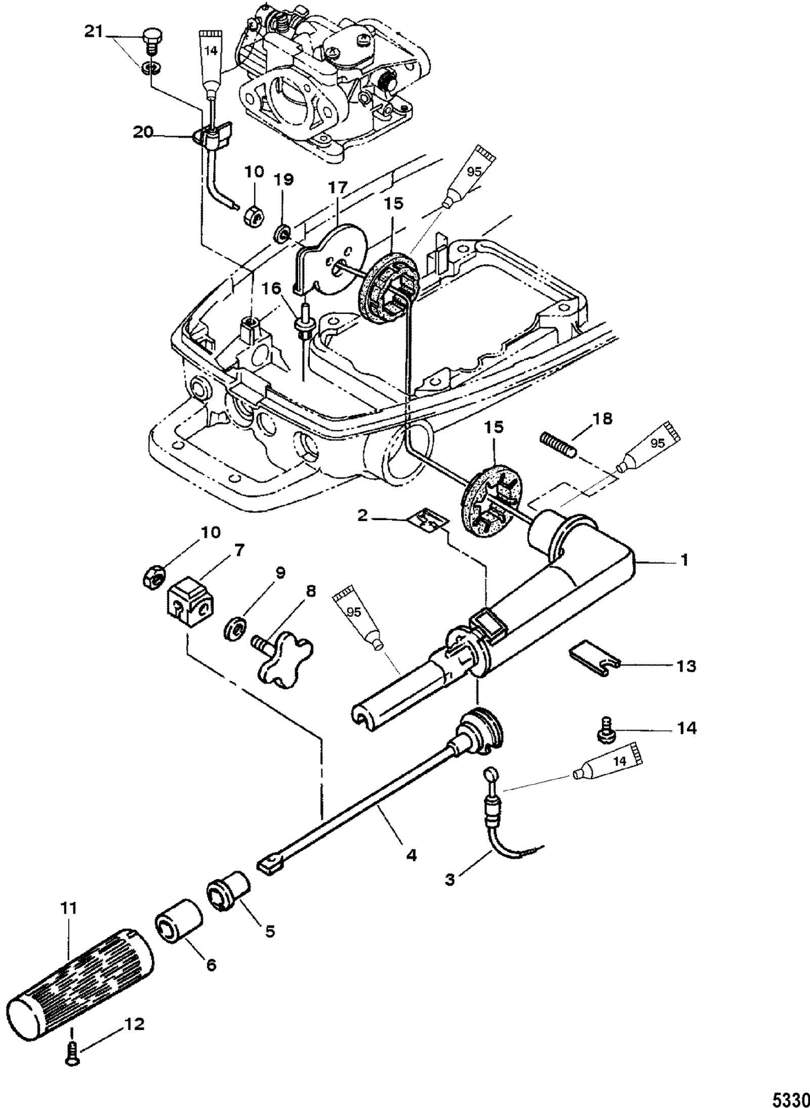 mercruiser transom parts diagram